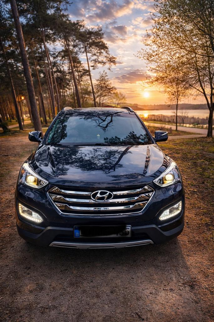 Hyundai Santa Fe  2.2 CRDI 4WD Jaar 2013 Euro 5, Autos, Hyundai, Euro 5, Noir, Automatique, Particulier