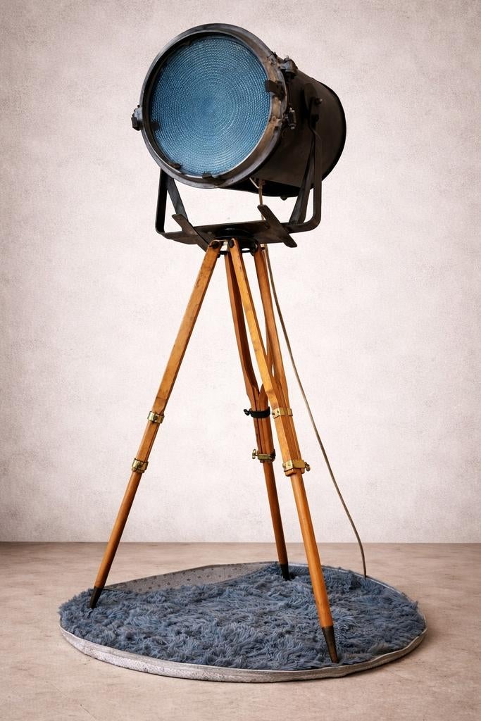 Lampe industrielle vintage, Enlèvement, Bois