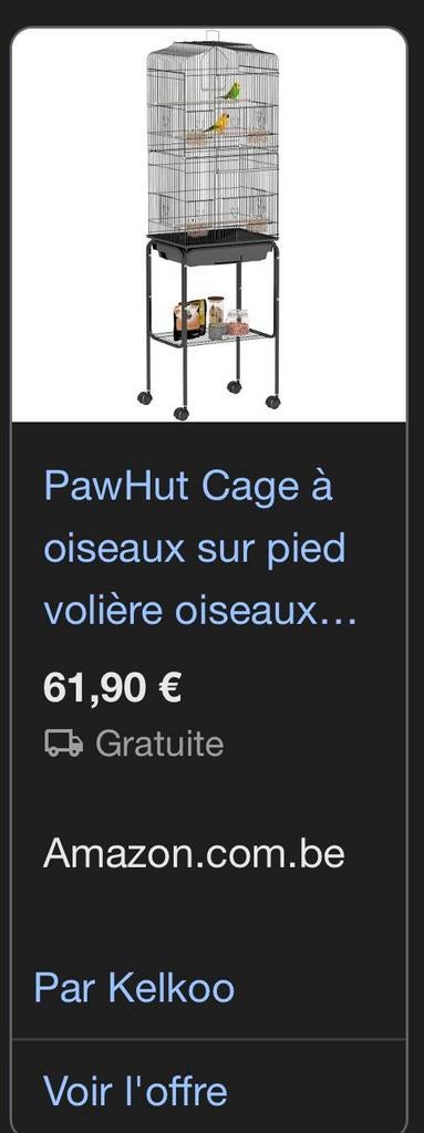Cage perruche presque neuve, Dieren en Toebehoren, Vogels | Hokken en Kooien, Ophalen, Zo goed als nieuw