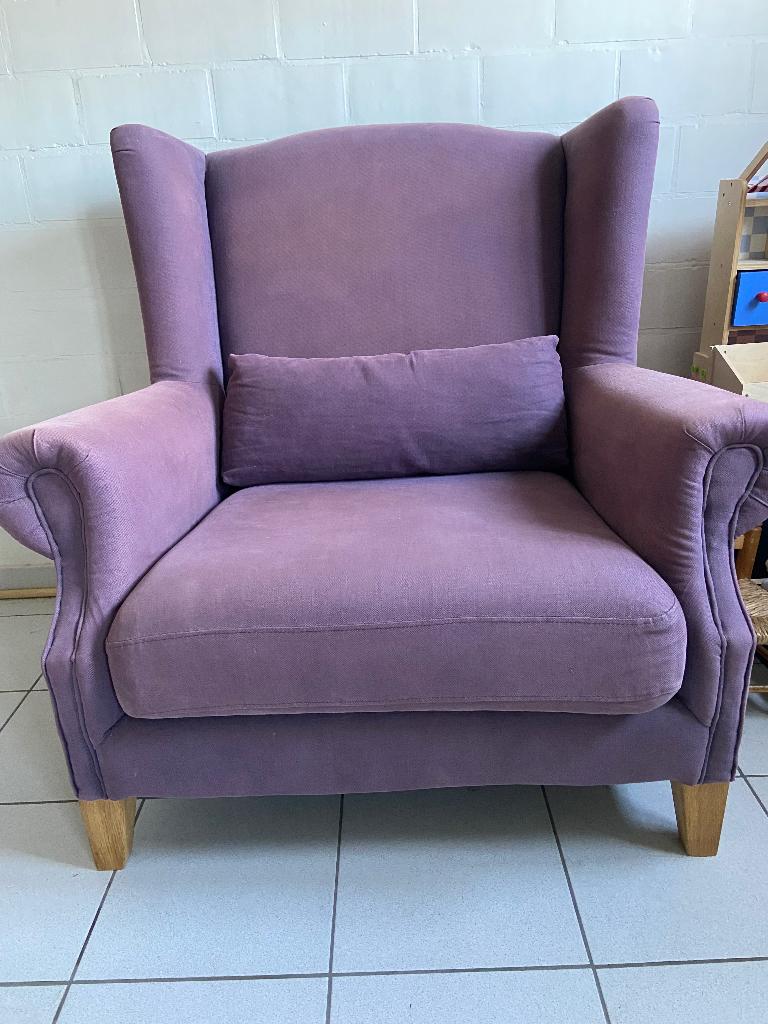 Engelse fauteuil, Huis en Inrichting, Fauteuils, Ophalen, 75 tot 100 cm, Zo goed als nieuw, 100 tot 125 cm