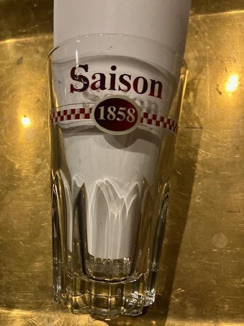 6 VERRES NOUVELLE SAISON 1858 BREWERY DU BOCQ 25 CL, Collections, Verres & Petits Verres, Neuf, Verre à bière, Enlèvement ou Envoi