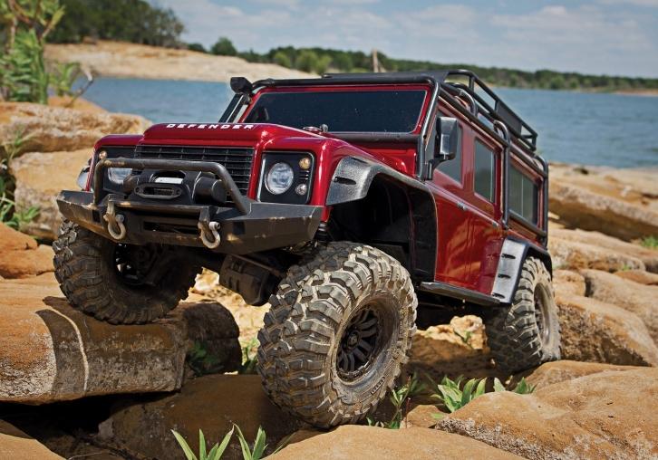 Traxxas TRX-4 Land Rover  ROOD, SANDGLOW EN GRIJS