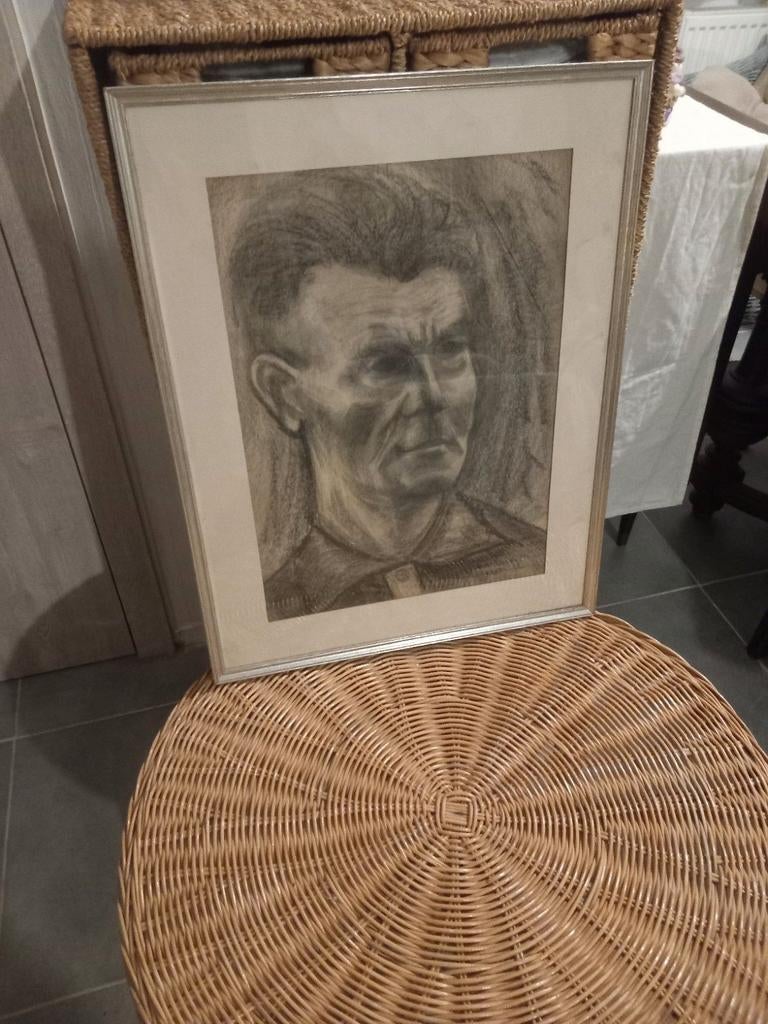 Zeer pracht tekening, Antiek en Kunst, Kunst | Tekeningen en Fotografie, Ophalen