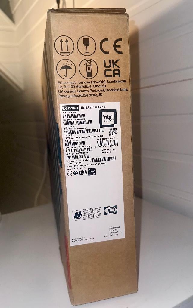 Lenovo ThinkPad T16 Gen 2 16GB|512GB|QWERTY| Windows 11 PRO, Enlèvement ou Envoi, Neuf