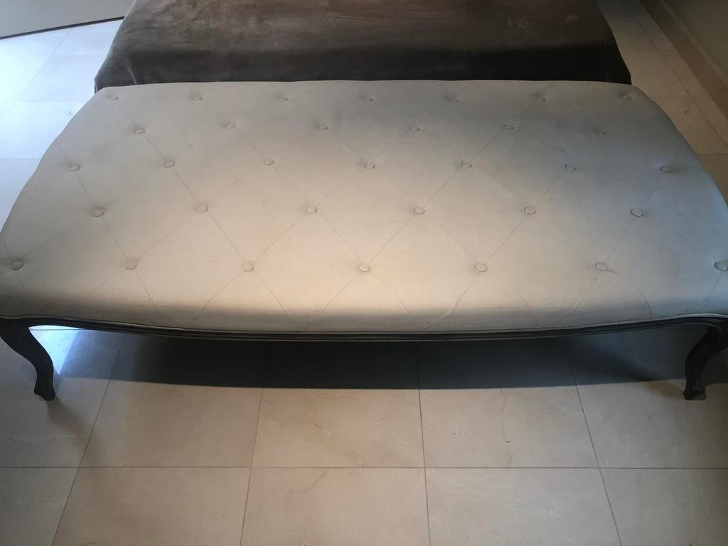 Deco bijzet bank landelijke Stijl, Ophalen, Gebruikt, 125 cm of meer, Stof