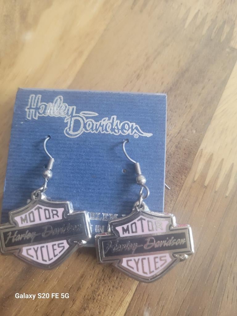 Harley Davidson oorringen, Bijoux, Sacs & Beauté, Boucles d'oreilles, Enlèvement ou Envoi