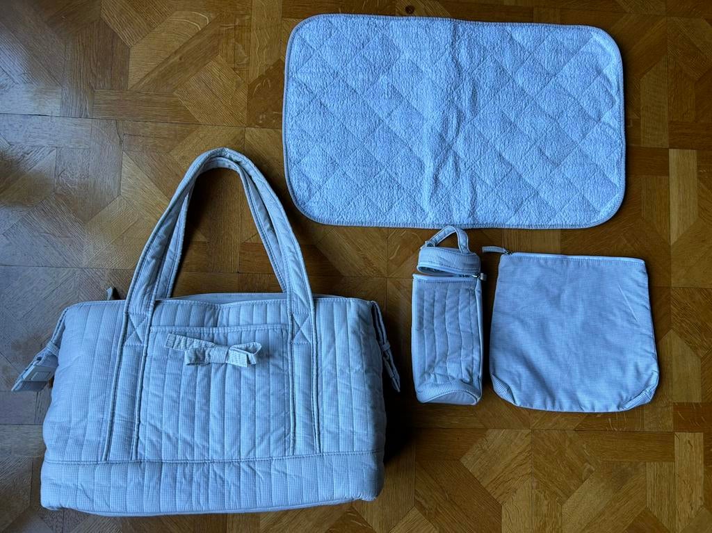 Sac à langer Jacadi gris clair blanc, sac isotherme, Kinderen en Baby's, Luiertassen, Ophalen of Verzenden