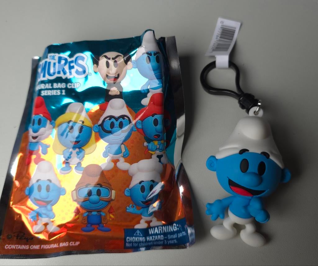 Porte-clé figurine Schtroumpf neuf, Collections, Envoi, Neuf, Autres Schtroumpfs, Poupée, Figurine ou Peluche