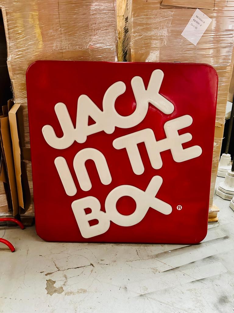 enseigne lumineuse jack in the box, Collections, Marques & Objets publicitaires, Enlèvement, Utilisé