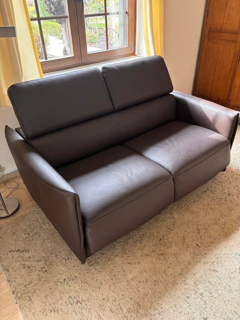 Leder slaapbank Calia Italia, Maison & Meubles, Enlèvement, Neuf, Cuir, Modern