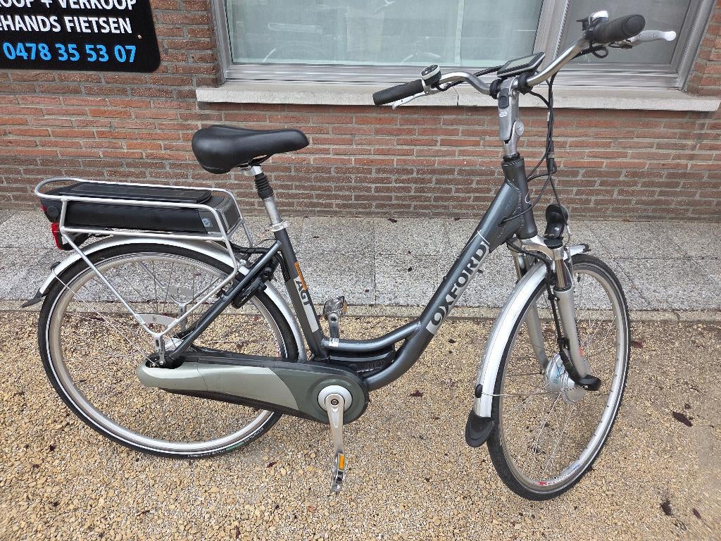 Elektrische damesfiets oxford, Vélos & Vélomoteurs, Vélos électriques, Utilisé, Autres marques, 47 à 51 cm, 50 km par batterie ou plus