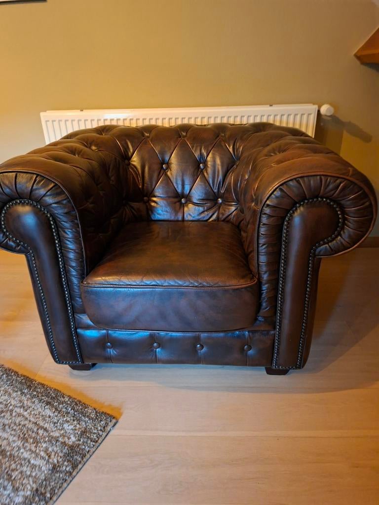 Chesterfield fauteuil, 100 à 125 cm, Moins de 150 cm, Une personne, Enlèvement