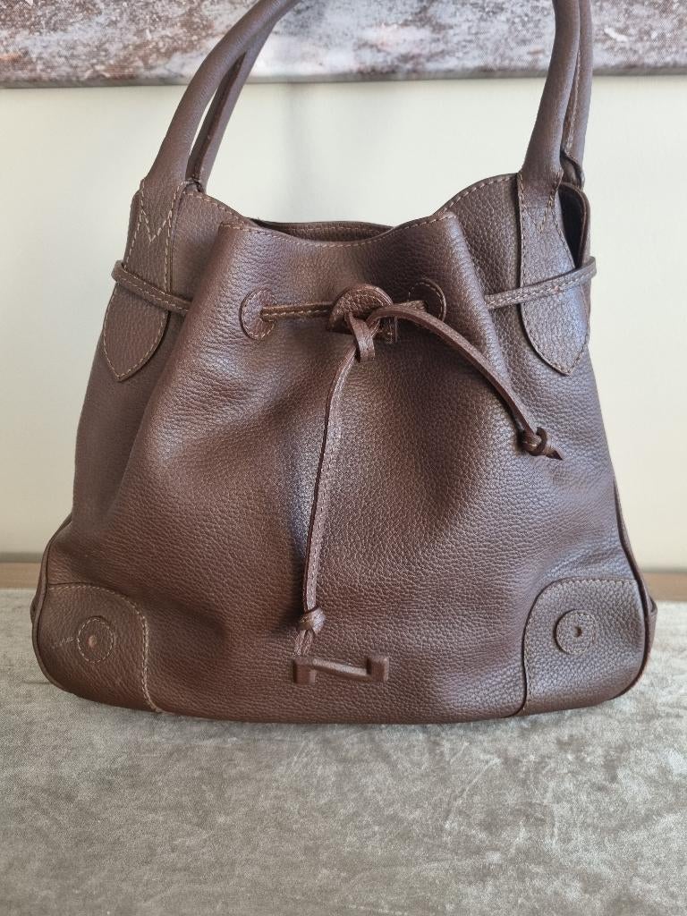Nathan Baume bucket bag, Ophalen, Gebruikt, Bruin, Handtas