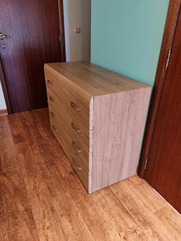 Commode, Huis en Inrichting, Kasten | Ladekasten, Ophalen, Gebruikt, 100 tot 150 cm, 3 of 4 laden