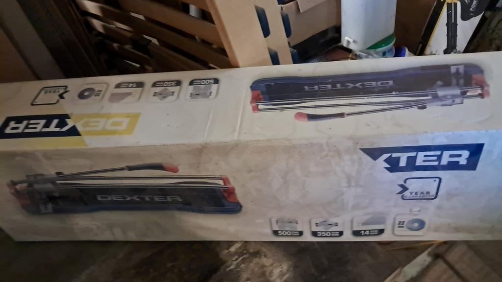 Coupe-carrelage manuel DEXTER – 500 mm – état neuf, Enlèvement