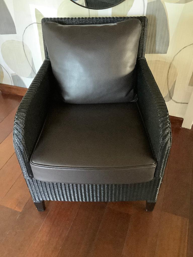 Vincent Sheppard, loungezetel , 1 persoon , zwart en bruin, Huis en Inrichting, Fauteuils, Ophalen