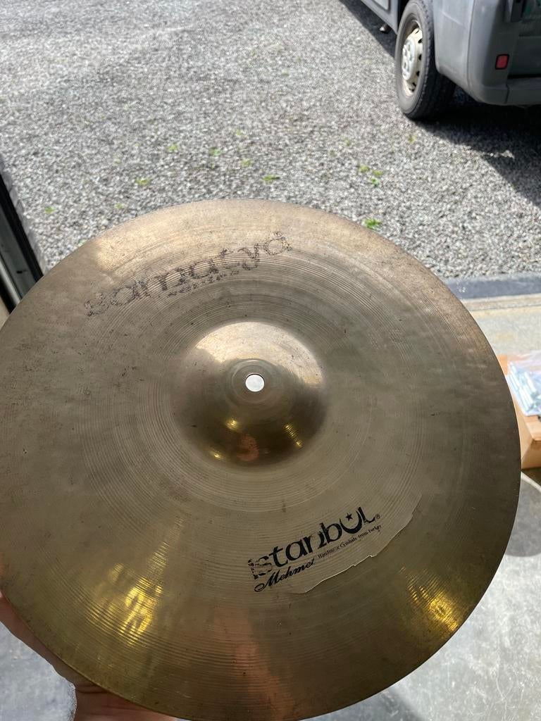 Istanbul samatya 16” crash met scheur, Muziek en Instrumenten, Drumstellen en Slagwerk, Ophalen, Gebruikt
