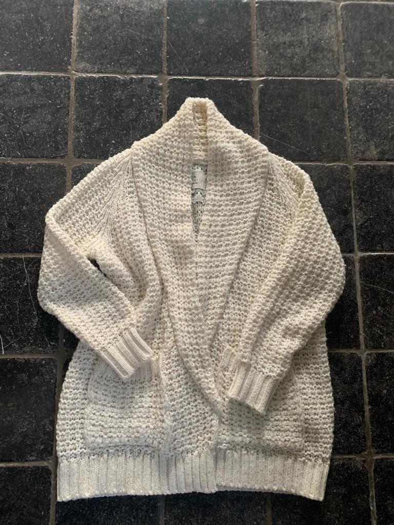 Essentiel Antwerp losgebreide cardigan ecru gouddraad, Kleding | Dames, Wit, Ophalen of Verzenden, Zo goed als nieuw, Essentiel Antwerp