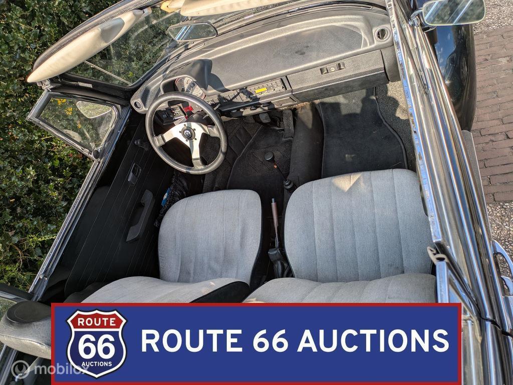 Volkswagen Beetle Cabriolet | 1978 | Route 66 Auctions, Auto's, Volkswagen, Zwart, Bedrijf, Handgeschakeld
