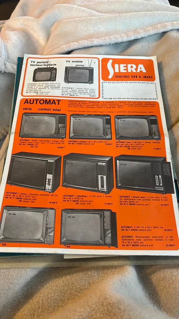 Publicitée siera tv radio platine tourne disque, Audio, Tv en Foto, Platenspelers, Ophalen of Verzenden