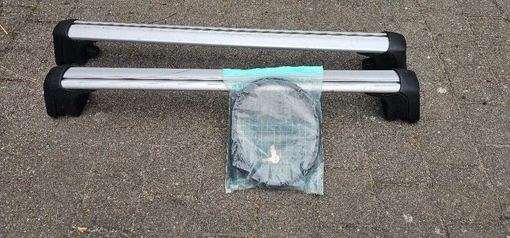 Dakrails Mercedes GLC + scheidingsnet, Auto diversen, Dakdragers, Zo goed als nieuw, Ophalen