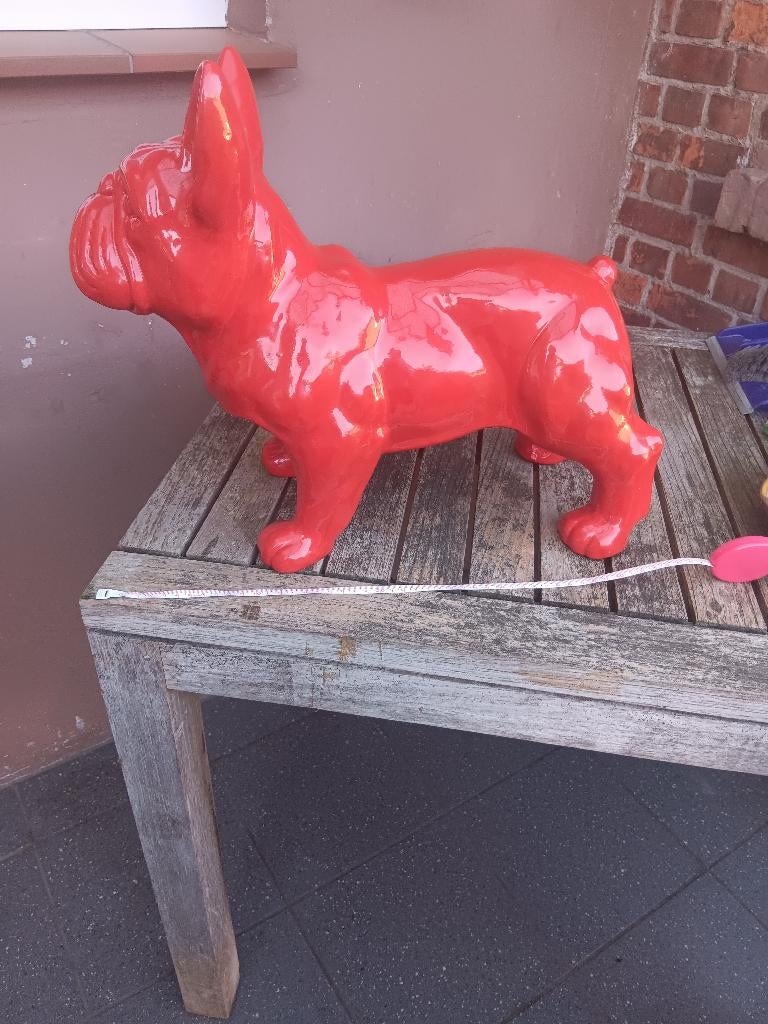 Beeld rood fransebulldog, Enlèvement, Comme neuf, Animal