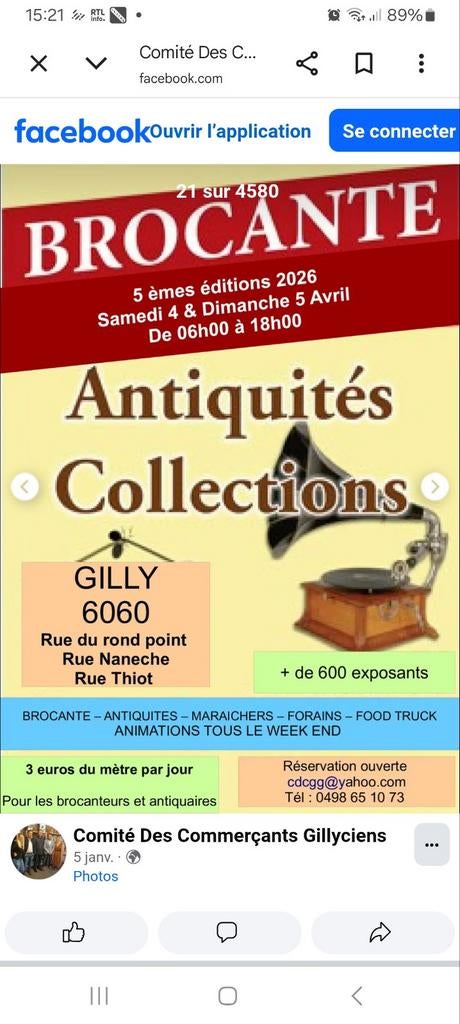 Grande brocante ce 5 avril à gilly, Antiquités & Art