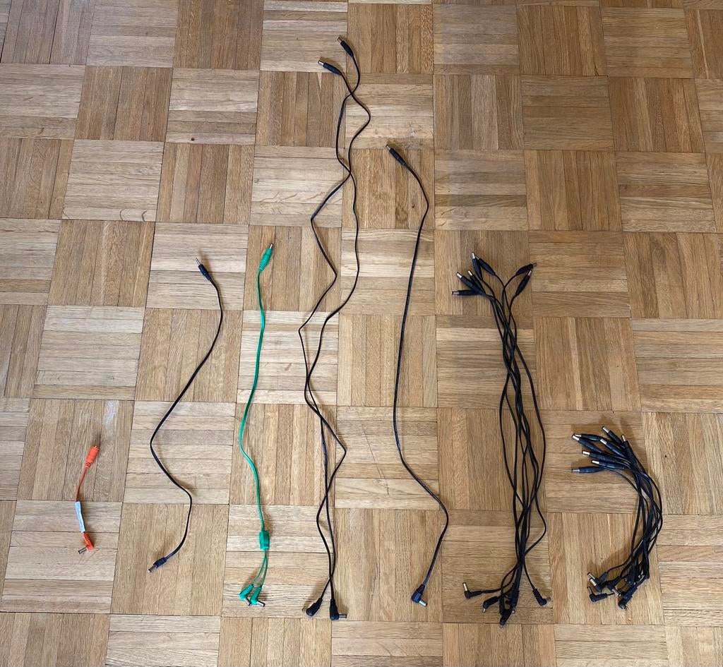 DC barrel plug kabels / voedingkabels pedalboard effecten, Muziek en Instrumenten, Effecten, Ophalen of Verzenden, Nieuw