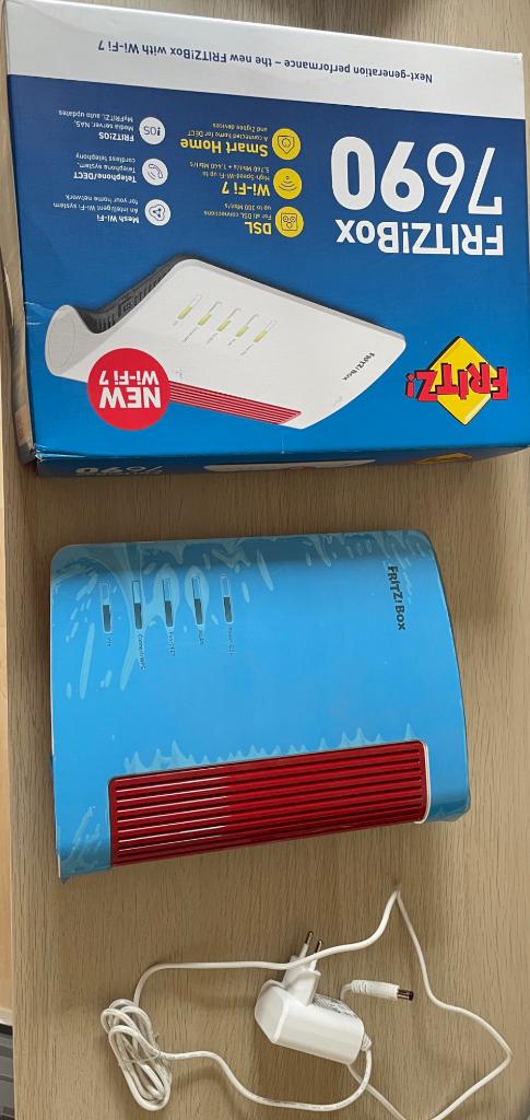 Fritzbox 7690 fiber router wifi7, Informatique & Logiciels, Routeurs & Modems, Enlèvement ou Envoi, Comme neuf, Routeur, Fritz