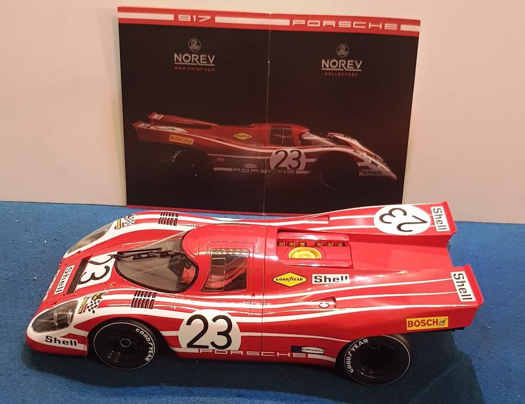 Norev Porsche 917k 24h France 1970 N23 Attwood / Herrmann, Verzenden, Nieuw, 1:9 t/m 1:12, Auto