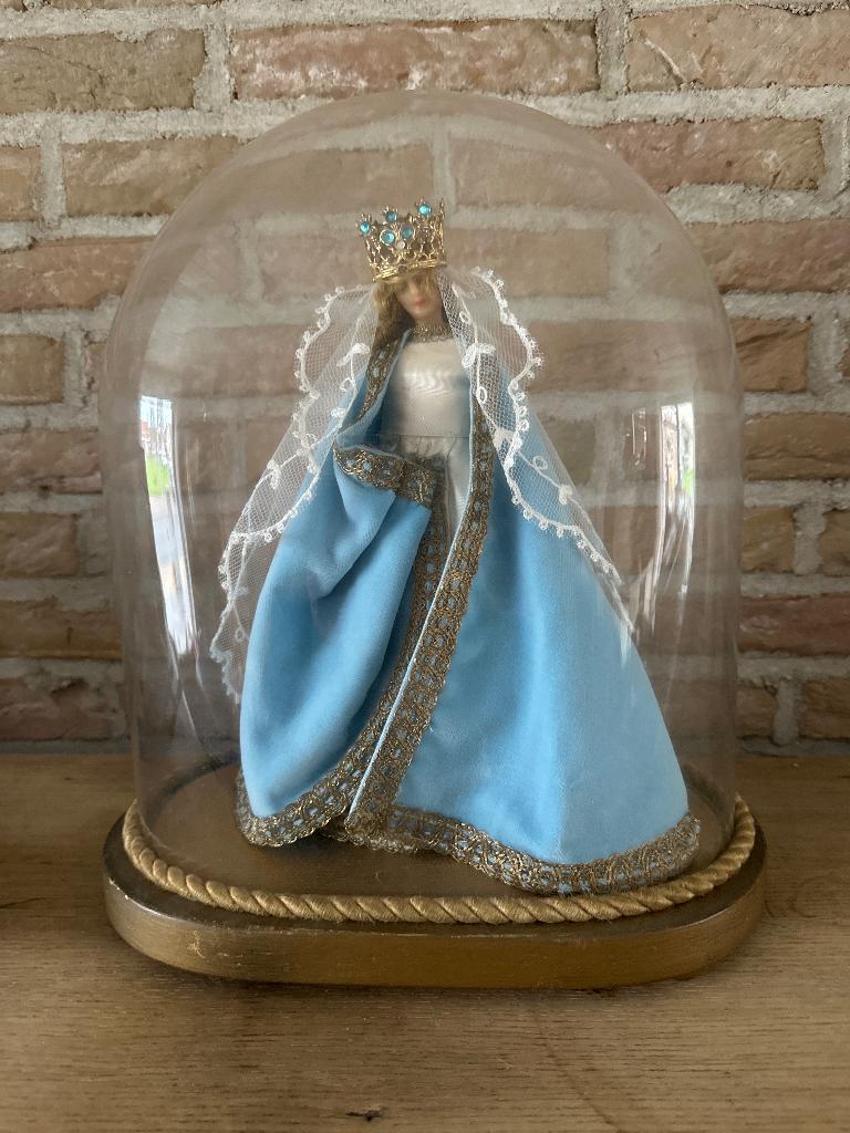 Globe met mariabeeld, Antiek en Kunst, Ophalen