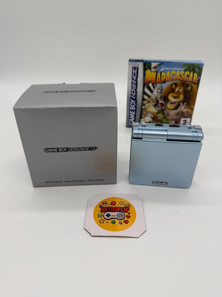 Nintendo Game Boy Advance SP Arctic Blue - Cib Complet TBE, Games en Spelcomputers, Spelcomputers | Nintendo Game Boy, Ophalen of Verzenden