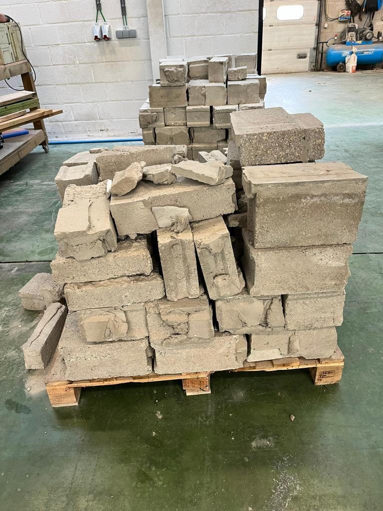 gratis betonblokken 2 paletten, Doe-het-zelf en Bouw, Ophalen, Gebruikt, Overige typen