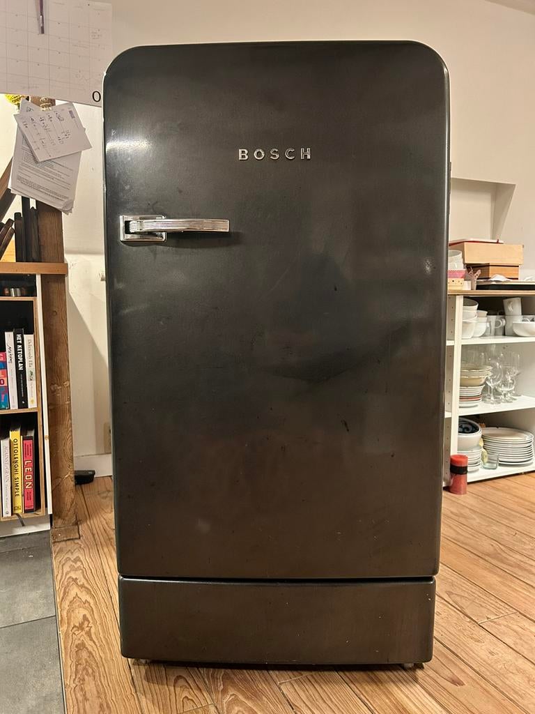 Frigo koelkast Bosch Classic Edition Design retro like smeg, Ophalen, 120 tot 140 cm, 60 cm of meer, Zo goed als nieuw