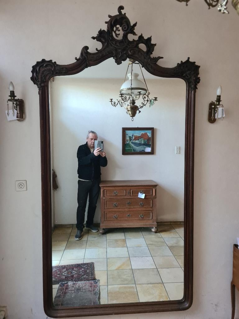 Antieke zuid-Franse Barokstijl Spiegel 19e eeuw, Enlèvement