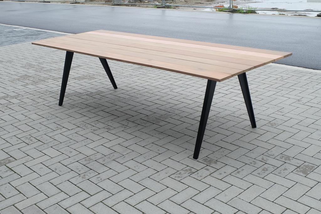 Prachtige buitentafel 270x100x75, Tuin en Terras, Tuintafels, Ophalen