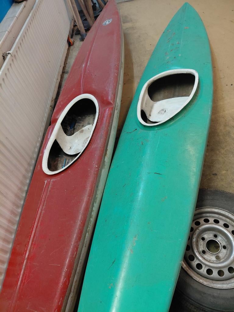 2 x polyester kajak, Watersport en Boten, Kano's, Ophalen, Kajak