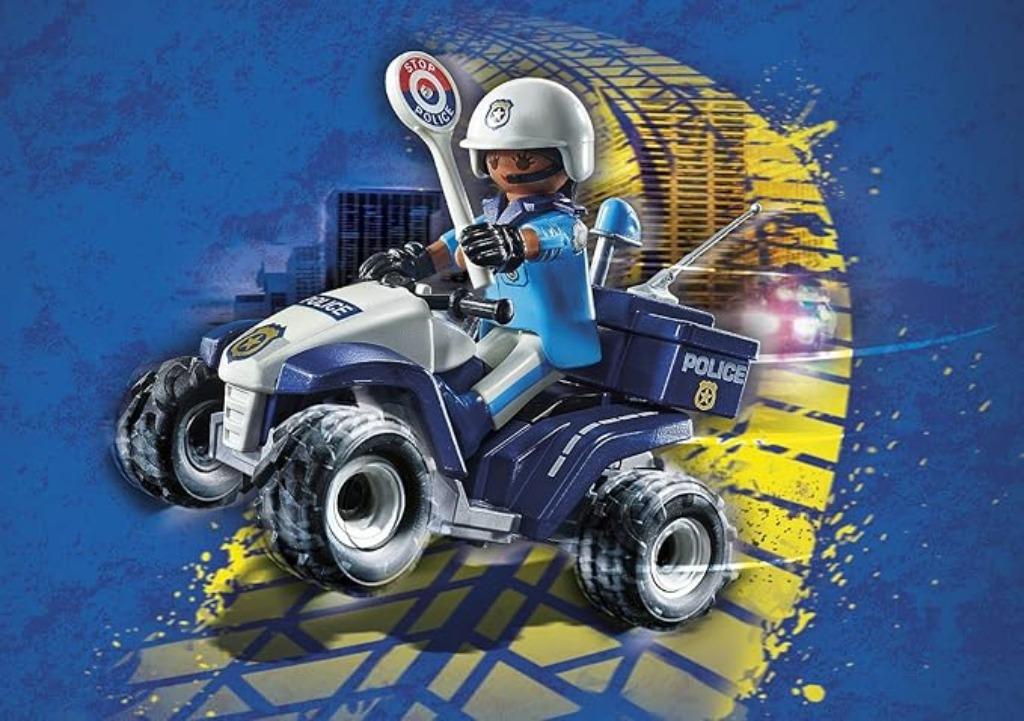 Officier de police et quad Playmobil LIVRAISON RAPIDE ET GRA, Envoi, Neuf, Ensemble complet