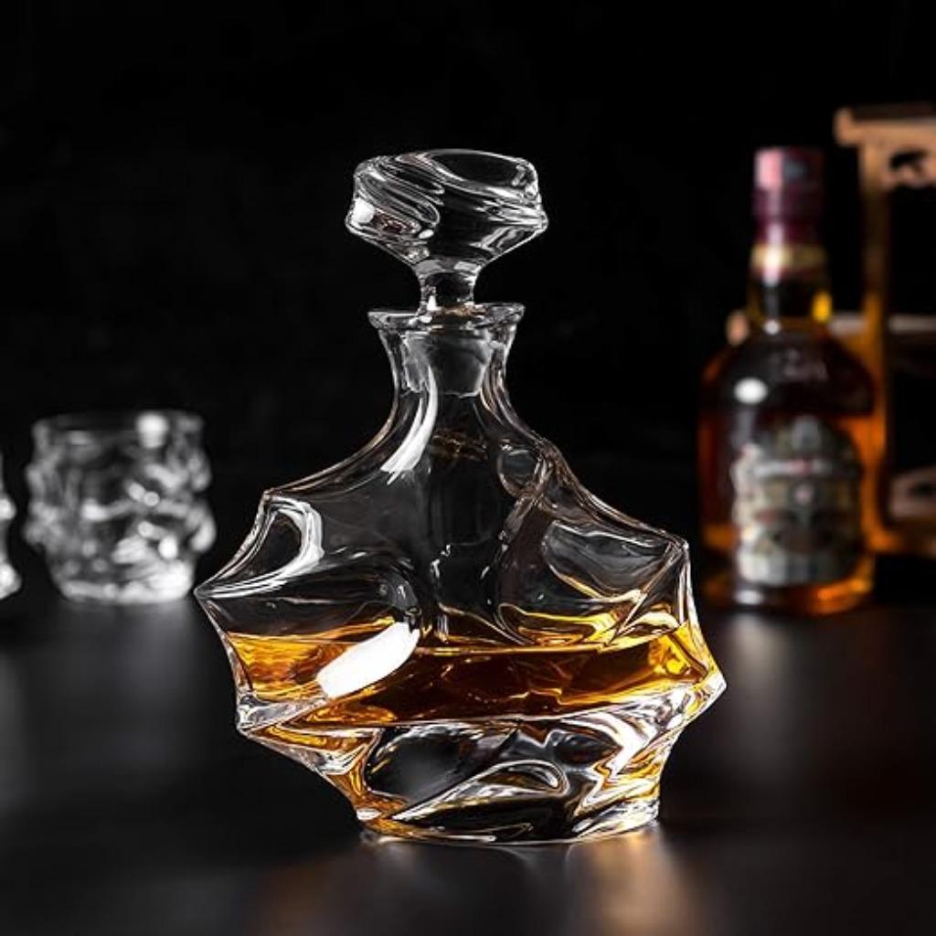 Carafe à carafe à whisky en cristal LIVRAISON RAPIDE ET GRAT, Envoi