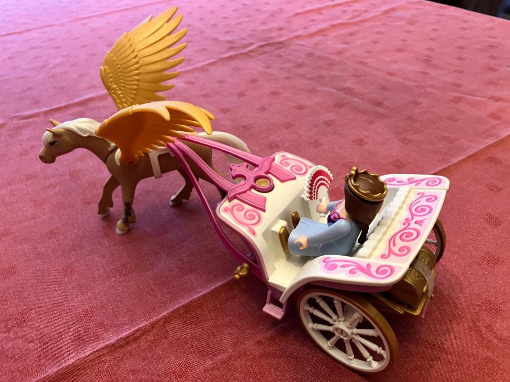 PLAYMOBIL Cheval Pégase avec calèche - 5143, Enlèvement ou Envoi, Comme neuf, Ensemble complet