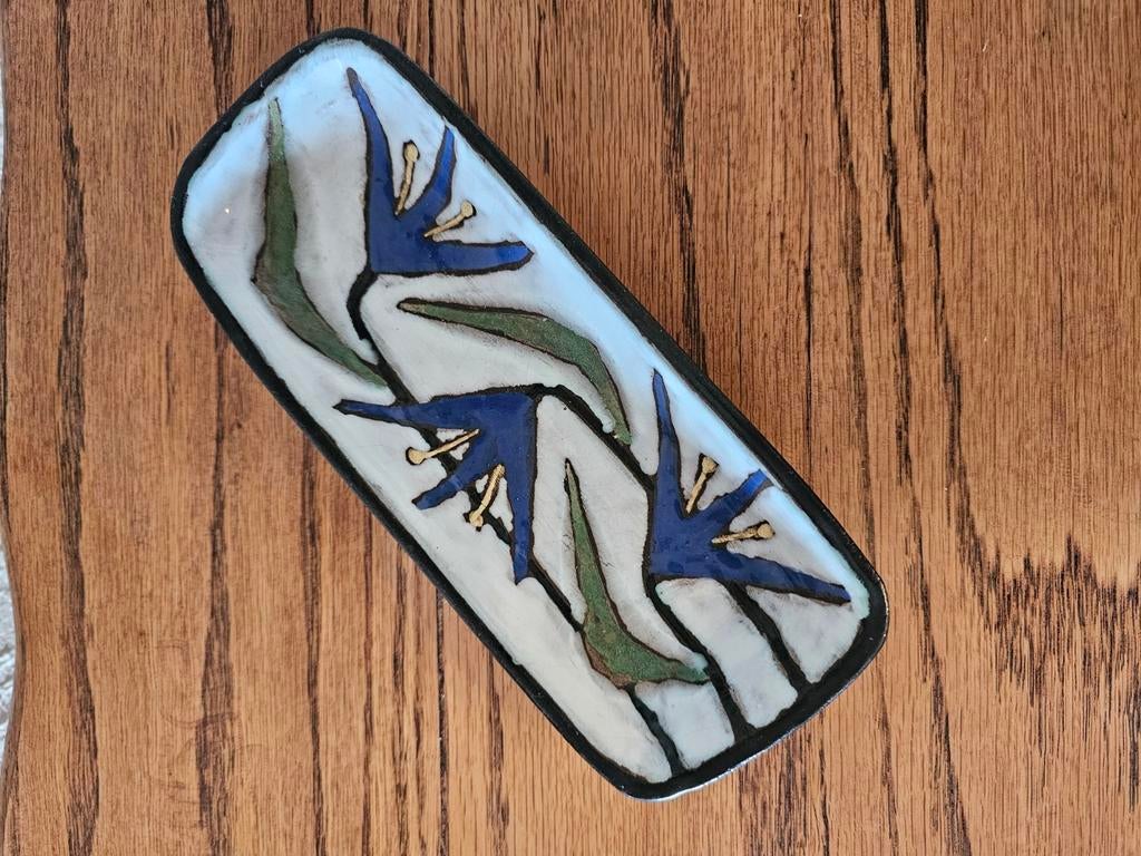 Odette Dijeux keramiek schaal retro vintage, Antiquités & Art, Enlèvement ou Envoi