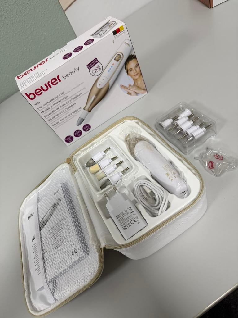 Beurer MP 64 Elektrische Manicure & Pedicure Set nagelvijl, Elektronische apparatuur, Ophalen of Verzenden, Nieuw, Hand- en Voetverzorging