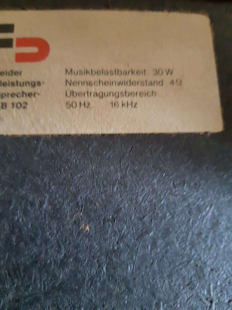 Boxen schneider 4ohm 30 watt, TV, Hi-fi & Vidéo, Enceintes, Enlèvement