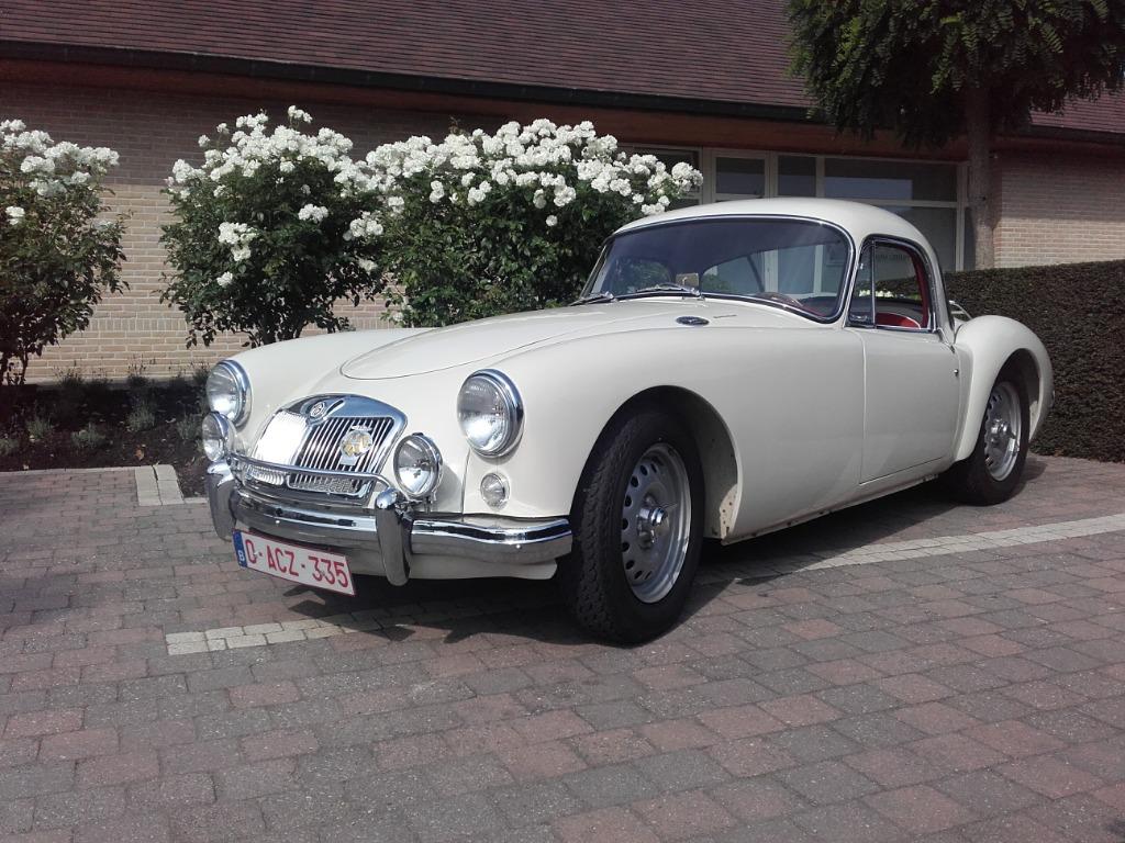MGA Twin Cam coupé, Auto's, Achterwielaandrijving, Wit, Leder, Overige kleuren