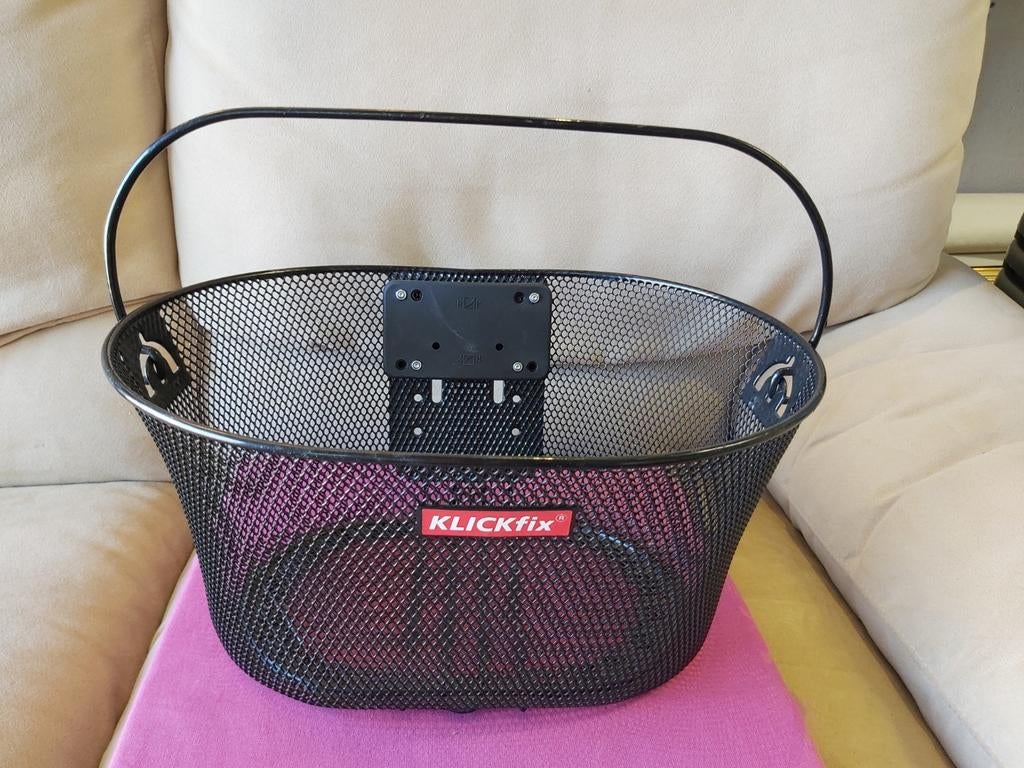 Klickfix fietsmand, Ophalen, Gebruikt