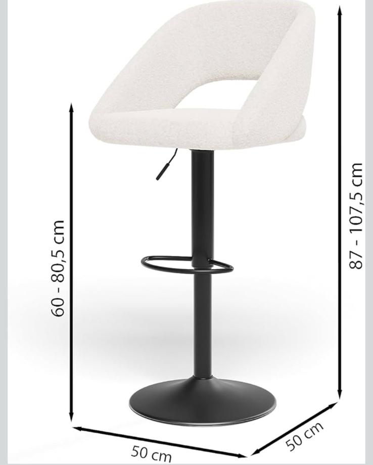 Lot de tabourets, 90 cm ou plus, 2 tabourets, Utilisé, Métal