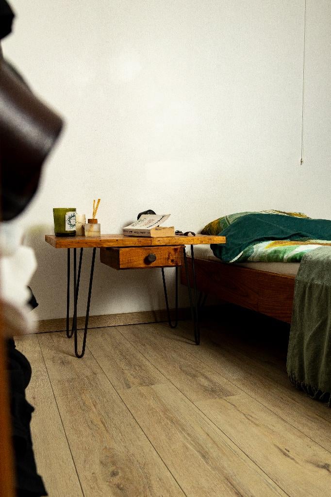 Uniek Bijzettafel van Wijnkisten, Huis en Inrichting, Ophalen, Nieuw, 50 tot 100 cm, Minder dan 100 cm