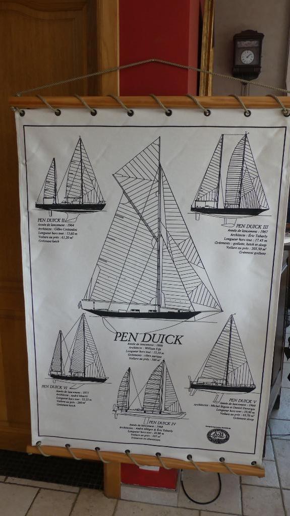 Toile murale décorative (bateau Pen Duick), Antiquités & Art, Enlèvement ou Envoi