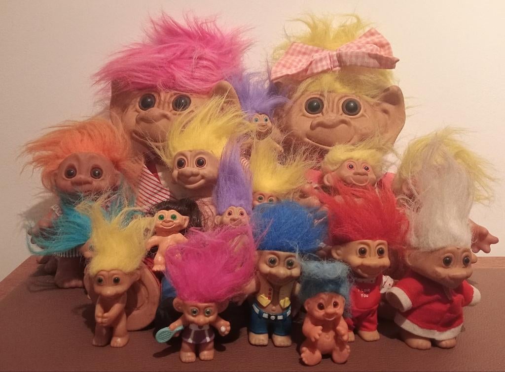 Trolls jaren 90 kleine verzameling, Trolls, Gebruikt, Trolls, Ophalen of Verzenden
