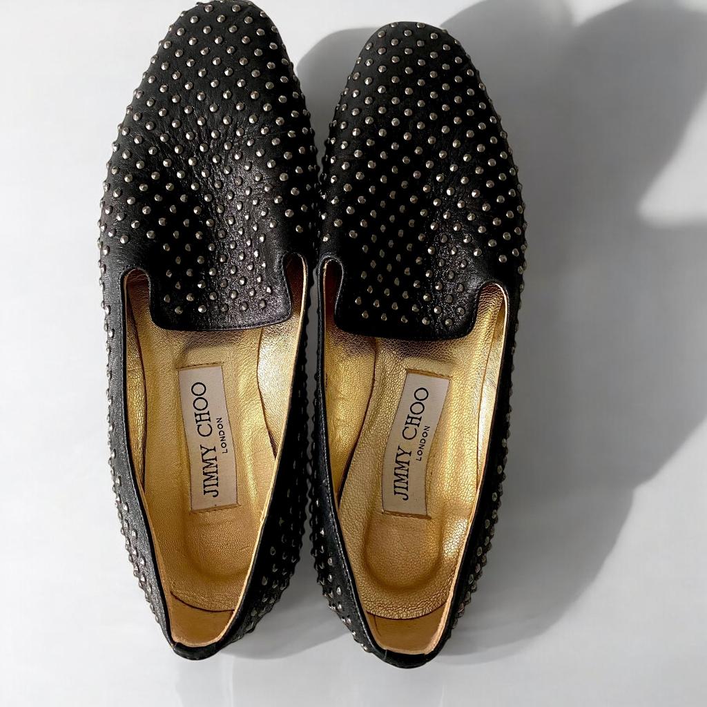 Loafers Jimmy Choo (gekocht voor 720€), Kleding | Dames, Schoenen, Zo goed als nieuw, Instappers, Zwart, Ophalen of Verzenden